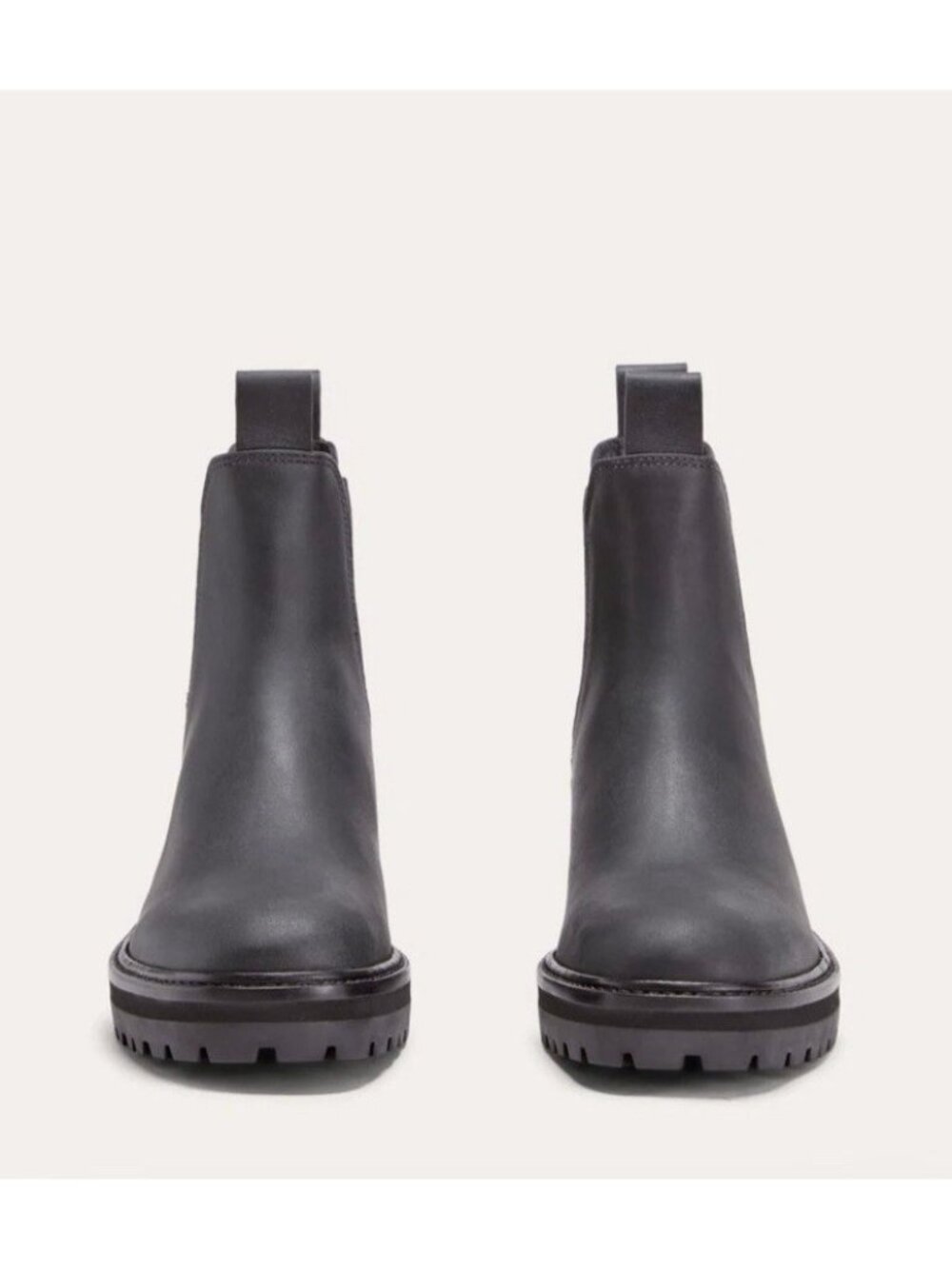 Everlane $238 The Lug Chelsea Boot Women Leather Ankle Chunky Sole Black Size 7M - Picture 3 of 14